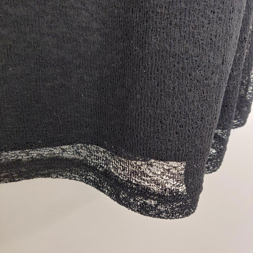 Addition Elle Black Sheer Overlay Sleeveless Top Size 1X Emo Goth Feminine - Picture 4 of 8